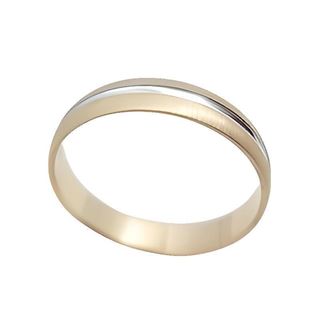 Foto de 10-351-925-15 - ALIANZA BICOLOR BLANCO Y ROSA 4MM 18K