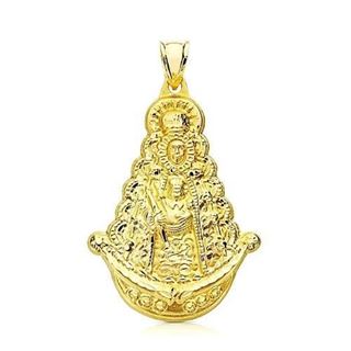 Foto de 78-3049-325 - VIRGEN ROCÍO SILUETA 25MM (2,25gr) 18K