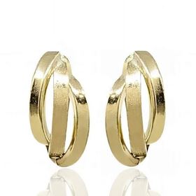 Foto de 42-2004 - PENDIENTES MATE-BRILLO 15MM CATALÁN 18K