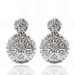 Foto de 05-1911B - PENDIENTES POLCA CIRCONITA 18MM OMEGA O.B. 18K