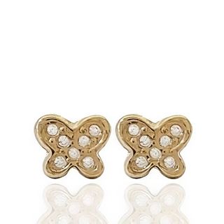 Foto de 9K05-2875 - PENDIENTES MARIPOSA CIRCONITA 6MM 9K**