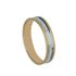 Foto de 10-351-371 - ALIANZA BICOLOR RAYADA 4MM 18K 