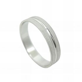 Foto de 10-351-480-14 - ALIANZA PLANA CENTRO BRILLO 4MM O.B. 18K