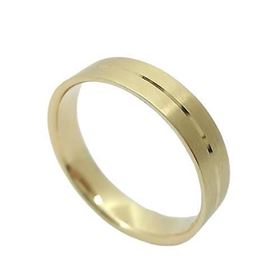 Foto de 10-351-483-15 - ALIANZA PLANA CENTRO BRILLO 4MM 18K 