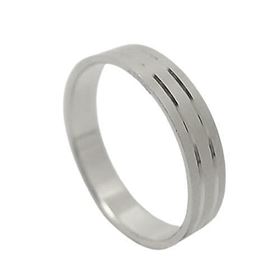 Foto de 10-351-500-15 - ALIANZA PLANA DOS FILOS 4MM O.B. 18K