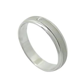 Foto de 10-351-676-14 - ALIANZA MATE-BRILLO BRILLANTE 0.0KTES. 4MM O.B. 18K