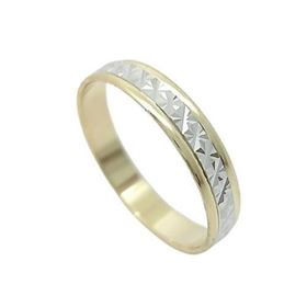 Foto de 10-351-702-15 - ALIANZA BICOLOR ESTRELLAS 4MM 18K