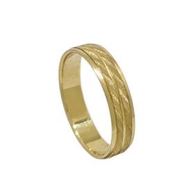 Foto de 10-351-707-15 - ALIANZA BANDAS MATE 4MM 18K