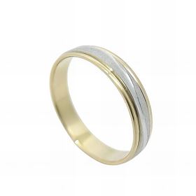 Foto de 10-351-722-15 - ALIANZA BICOLOR ONDA 4MM 18K