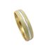 Foto de 10-351-924-15 - ALIANZA BICOLOR CENTRO BRILLO 4MM 18K