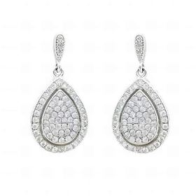 Foto de 25-0519 - PENDIENTES PLATA CIRCONITA 21MM