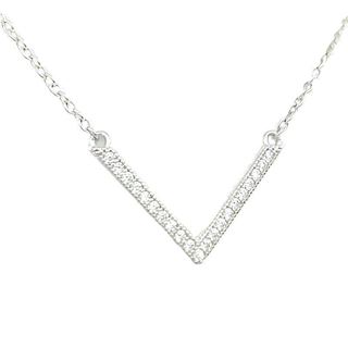 Foto de 25-0715G - GARGANTILLA PLATA PICO CIRCONITA 20MM 42CM (ALARGADOR 3.5CM)