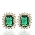 Foto de 28-030EP - PENDIENTES ESMERALDA CIRCONITA 10.5MM 18K