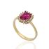 Foto de 28-030RS - SORTIJA RUBÍ CIRCONITA 11MM 18K