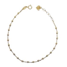 Foto de 28-3121 - PULSERA BOLAS LAPIDADAS 2.5MM 19CM 18K