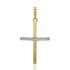 Foto de 28-200035C - CRUZ BICOLOR CIRCONITA 27MM 18K
