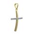 Foto de 28-200035C - CRUZ BICOLOR CIRCONITA 27MM 18K