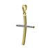 Foto de 28-200035C - CRUZ BICOLOR CIRCONITA 27MM 18K