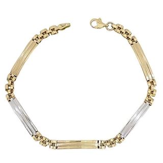Foto de 28-201269 - PULSERA BICOLOR 4MM 19.5CM (6,40gr) 18K