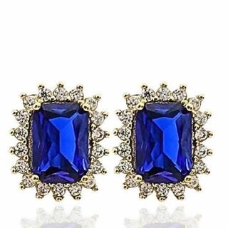 Foto de 28-030ZP - PENDIENTES ZAFIRO CIRCONITA 11MM 18K