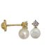 Foto de 05-1322G - PENDIENTES TÚ Y YO PERLA 8MM 18K