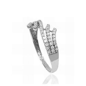 Foto de 40-6701BS - SORTIJA CIRCONITA 10MM O.B. 18K 