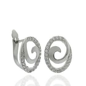 Foto de 40-6788B - PENDIENTES CIRCONITA 12MM CATALÁN O.B. 18K 