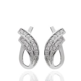 Foto de 40-7083B - PENDIENTES CIRCONITA 13MM CATALÁN O.B. 18K 