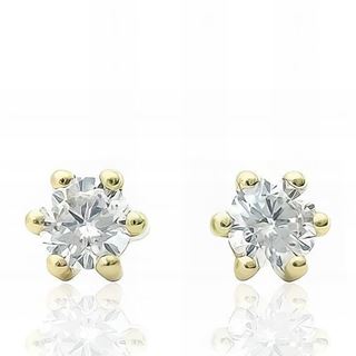 Foto de 51-2736 - PENDIENTES CIRCONITA 4MM 6 GARRAS 18K