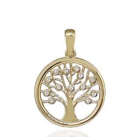 Foto de 51-18736 - COLGANTE ÁRBOL DE LA VIDA CIRCONITA 20MM 18K