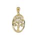 Foto de 51-18736 - COLGANTE ÁRBOL DE LA VIDA CIRCONITA 20MM 18K