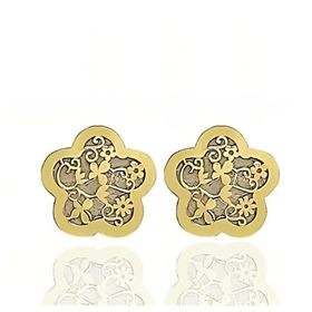 Foto de 51-1513505 - PENDIENTES FLOR NÁCAR 8MM 18K