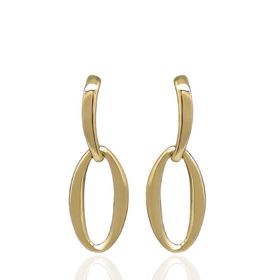 Foto de 62-1963 - PENDIENTES OVAL 22MM 18K