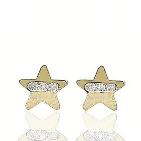 Foto de 99-PT789 - PENDIENTES ESTRELLA CIRCONITA 5.5MM 18K