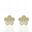 Foto de 99-PT823 - PENDIENTES FLOR CIRCONITA MATE-BRILLO 5MM 18K