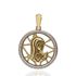Foto de 62-C698 - MEDALLA VIRGEN NIÑA BICOLOR 19MM 18K