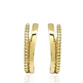 Foto de 62-2881 - PENDIENTES GALLONADOS 16MM CIERRE CATALÁN 18K 