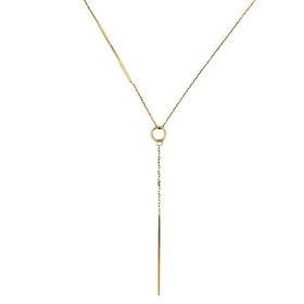 Foto de 04-544-42 - GARGANTILLA CORBATA BARRAS 1X30MM 42CM (ALARGADOR 2CM) (2,13gr) 18K