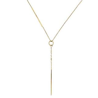 Foto de 04-544-42 - GARGANTILLA CORBATA BARRAS 1X30MM 42CM (ALARGADOR 2CM) (2,13gr) 18K