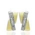 Foto de 70-1162 - PENDIENTES BICOLOR CIRCONITA 15MM CATALÁN 18K