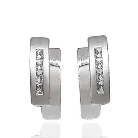 Foto de 71-3004B - PENDIENTES CIRCONITA CATALÁN 15MM O.B. 18K 