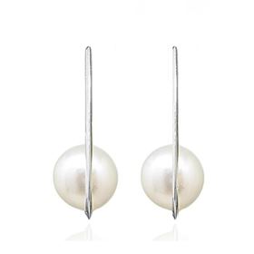 Foto de 71-3363B - PENDIENTES PERLA 9MM 25MM O.B. 18K