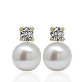 Foto de 71-4329 - PENDIENTES TÚ Y YO OMEGA 9-14MM 18K