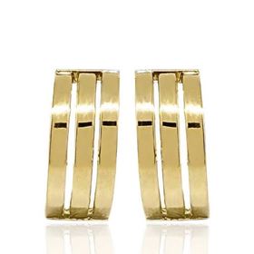 Foto de 71-8675A - PENDIENTES BRILLO 15MM CIERRE OMEGA 18K 