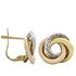 Foto de 71-10980 - PENDIENTES NUDO TRICOLOR 12MM CATALÁN 18K