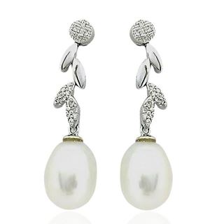 Foto de 75-45482P - PENDIENTES PERLA BRILLANTES 34MM O.B. 18K 