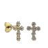 Foto de 87-1884 - PENDIENTES CRUZ CIRCONITAS 10MM 18K 