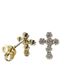 Foto de 87-1884 - PENDIENTES CRUZ CIRCONITAS 10MM 18K 
