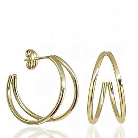 Foto de 90-1707000 - CRIOLLAS DOBLES TUBO 1.5MM 12X20MM PRESIÓN 18K