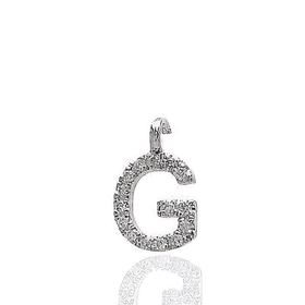 Foto de 90-LETRABB-G - COLGANTE INICIAL BRILLANTE "G" 0.06 KTES. H-SI 7MM O.B. 18K 